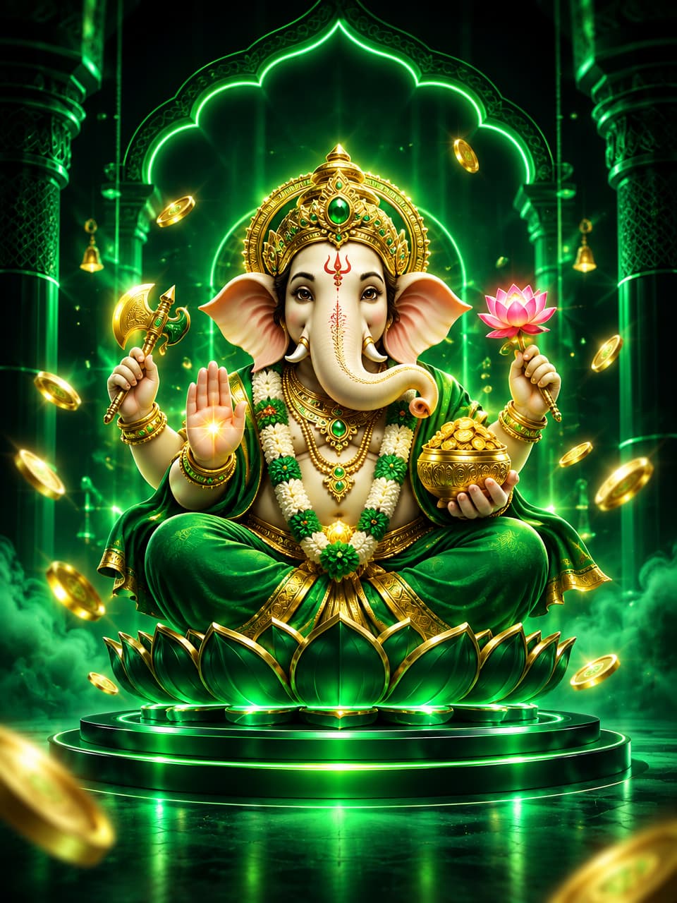 ภาพเกม Fortune Ganesha ที่ออกแบบใหม่สำหรับ pg168 - พีจี168
